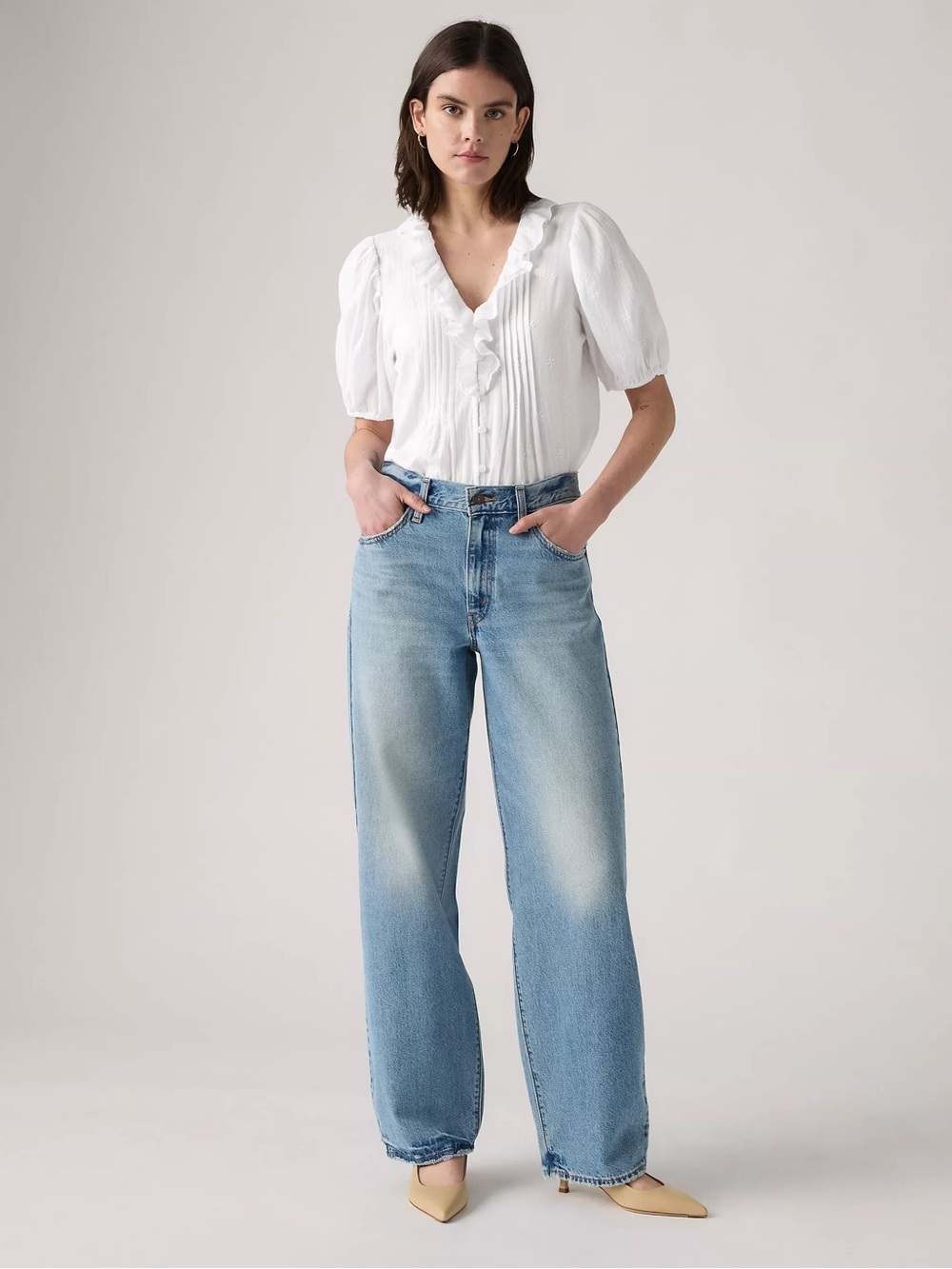 Levi’s Baggy Dad Jeans Size 30 X 32 Easy Days Light Wash - Picture 13 of 13